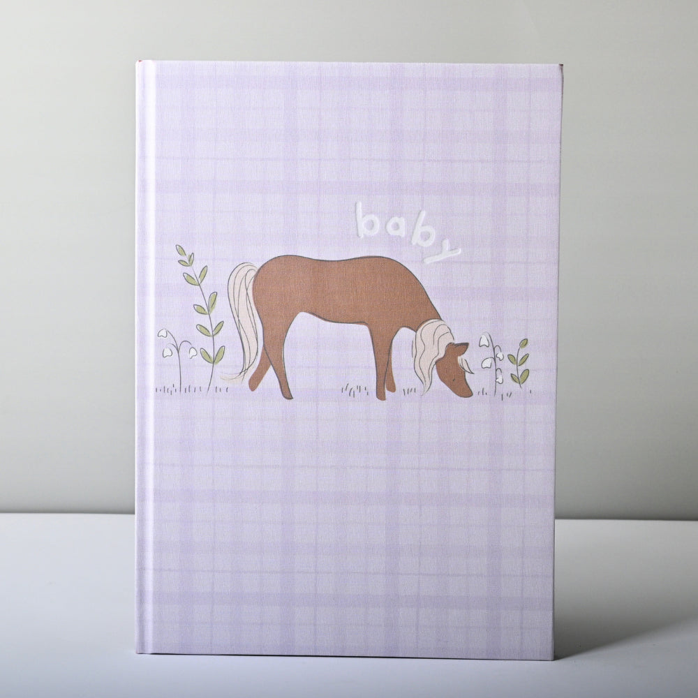 Tiny Orchard Baby Milestone Book - HORSE
